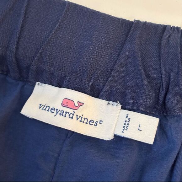 Vineyard Vines Beachy Linen Utility Shorts Navy Size Large - Picture 5 of 7